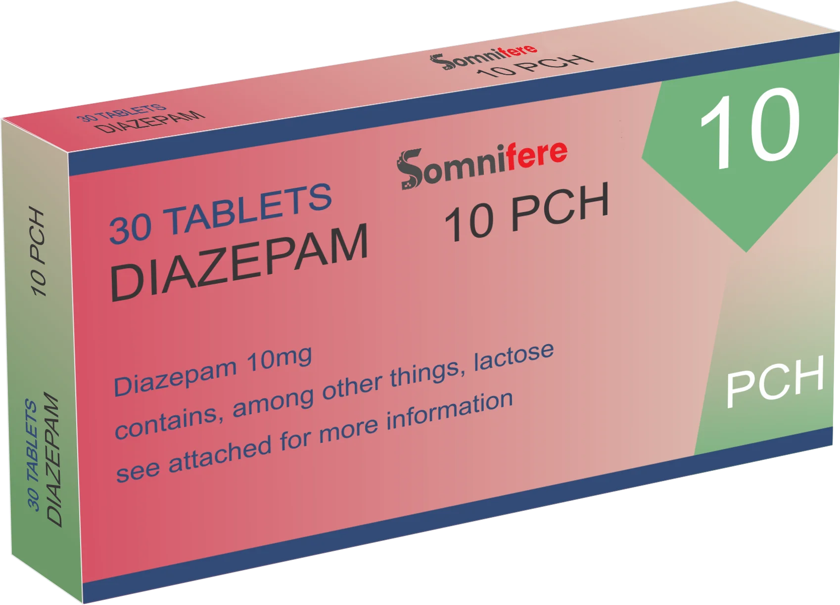 Diazepam 10 mg 30 Comprimés